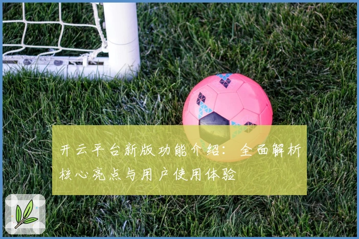 开云平台新版功能介绍：全面解析核心亮点与用户使用体验